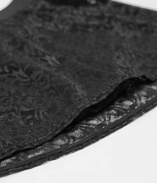 Dámska kúpacia sukňa s nohavičkami v čiernom prevedení