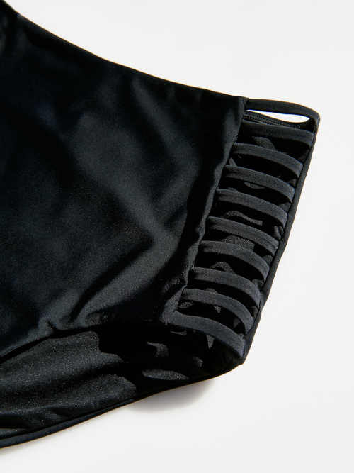 Čierne vysoké plavkové nohavičky