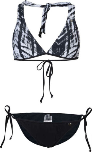 Dámske dvojdielne plavky v atraktívnom čierno-bielom dizajne