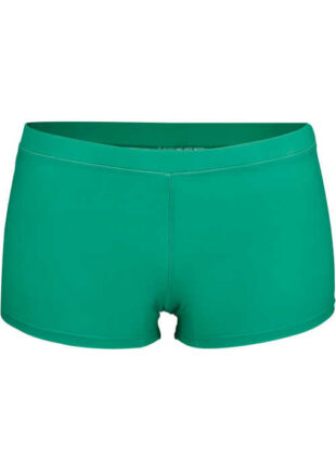 Moderné plavecké šortky v pôsobivom zelenom dizajne