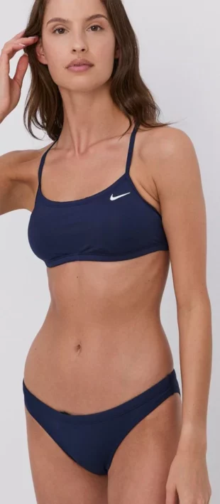 Tmavo modré dámske dvojdielne športové plavky Nike 2023
